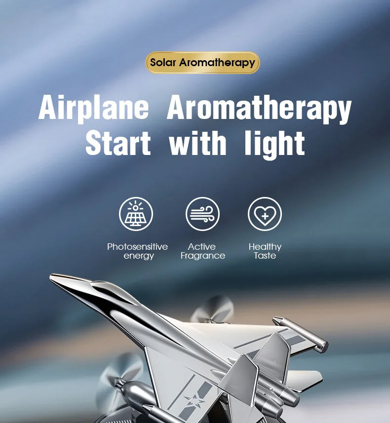 Solar Breeze Airplane Diffuser - Refresca tu viaje con energía solar.