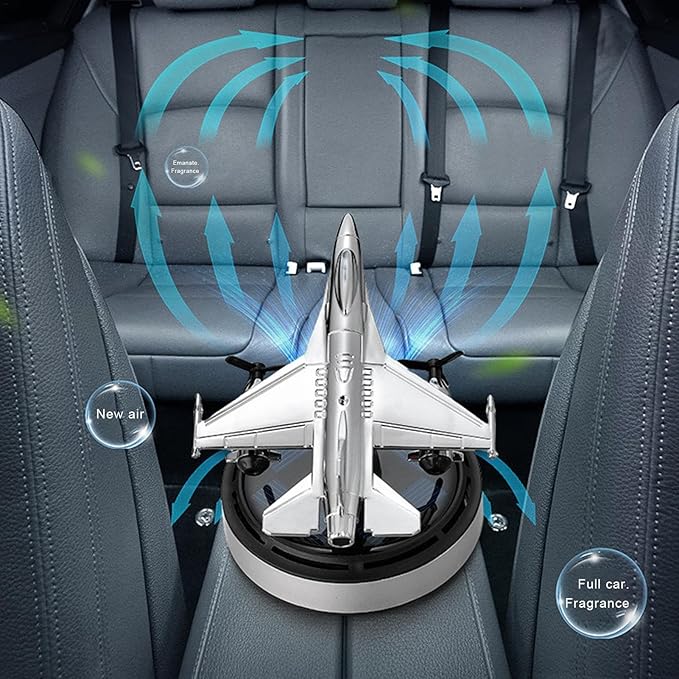 Solar Breeze Airplane Diffuser - Refresca tu viaje con energía solar.