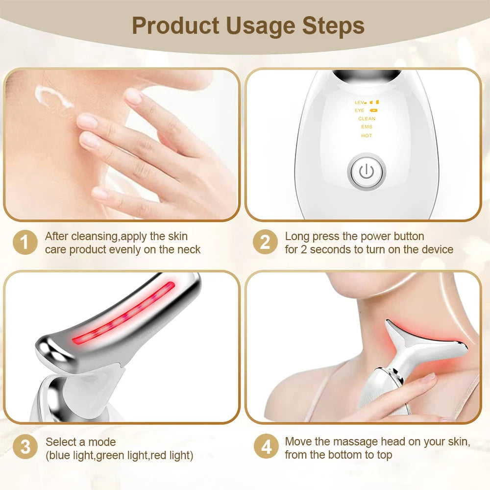 Masajeador facial eléctrico micro esculpido, eliminación de arrugas, lifting facial