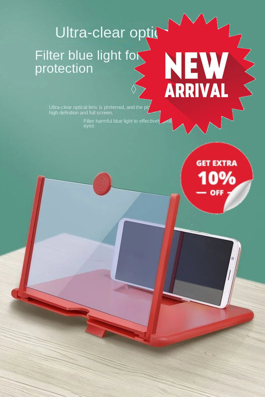 ScreenMax - Amplificador 3D HD Plegable de 12 Pulgadas para Todos los Smartphones