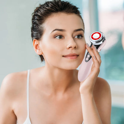 Masajeador Facial 5 en 1: EMS, Luz LED, Rejuvenecimiento, Lifting y Cuidado Completo de la Piel