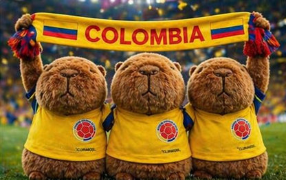Banderines De Colombia Para Carro X2 Con Soporte Universal Tricolor 45x45 Cm
