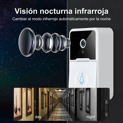 VIGIPUERTA – Timbre Inalámbrico con Cámara Full HD y Audio Bidireccional