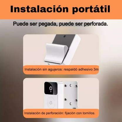 VIGIPUERTA – Timbre Inalámbrico con Cámara Full HD y Audio Bidireccional