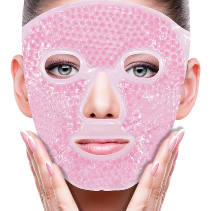 Máscara SilkEase - Alivio rápido de ojeras, hinchazón y estrés con gel frío/calor.