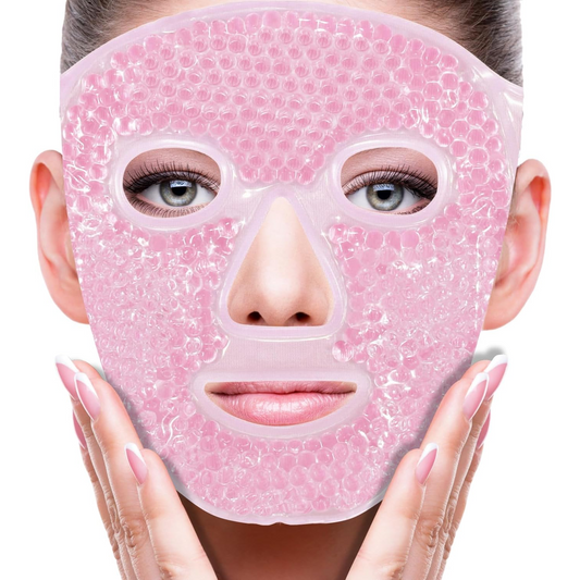 Máscara SilkEase - Alivio rápido de ojeras, hinchazón y estrés con gel frío/calor.