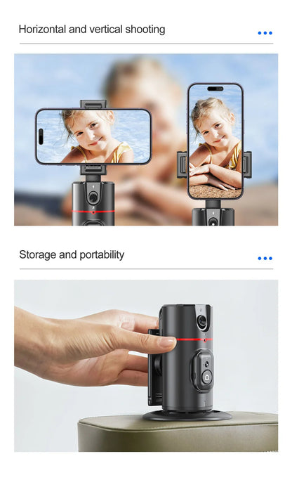 FocusFlow 360 - Tripode inteligente con seguimiento de 360° para contenido dinámico y atractivo.