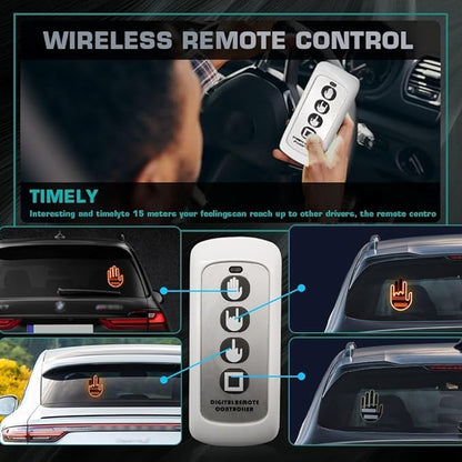 AutoMensaj – Luz LED Divertida con Control Remoto para el Carro  – Mensajes Divertidos al Volante