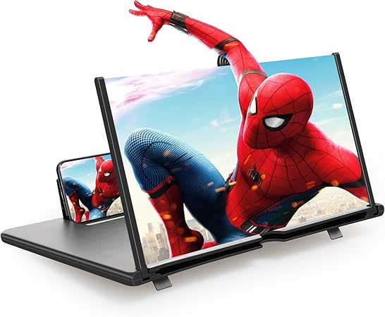 ScreenMax - Amplificador 3D HD Plegable de 12 Pulgadas para Todos los Smartphones