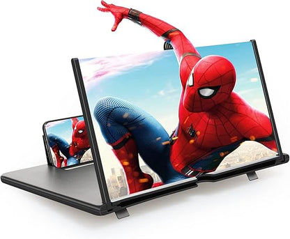 ScreenMax - Amplificador 3D HD Plegable de 12 Pulgadas para Todos los Smartphones