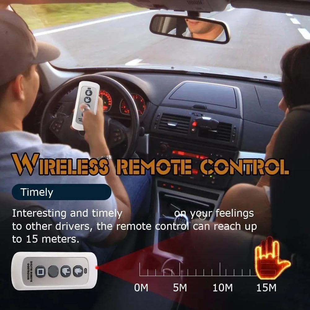 AutoMensaj – Luz LED Divertida con Control Remoto para el Carro  – Mensajes Divertidos al Volante
