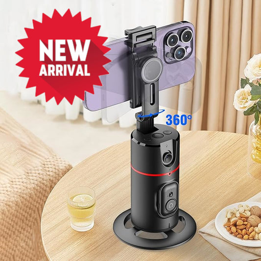 FocusFlow 360 - Tripode inteligente con seguimiento de 360° para contenido dinámico y atractivo.