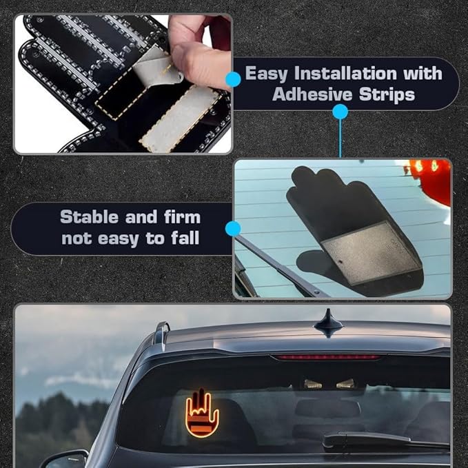 AutoMensaj – Luz LED Divertida con Control Remoto para el Carro  – Mensajes Divertidos al Volante
