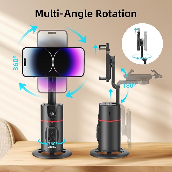 FocusFlow 360 - Tripode inteligente con seguimiento de 360° para contenido dinámico y atractivo.