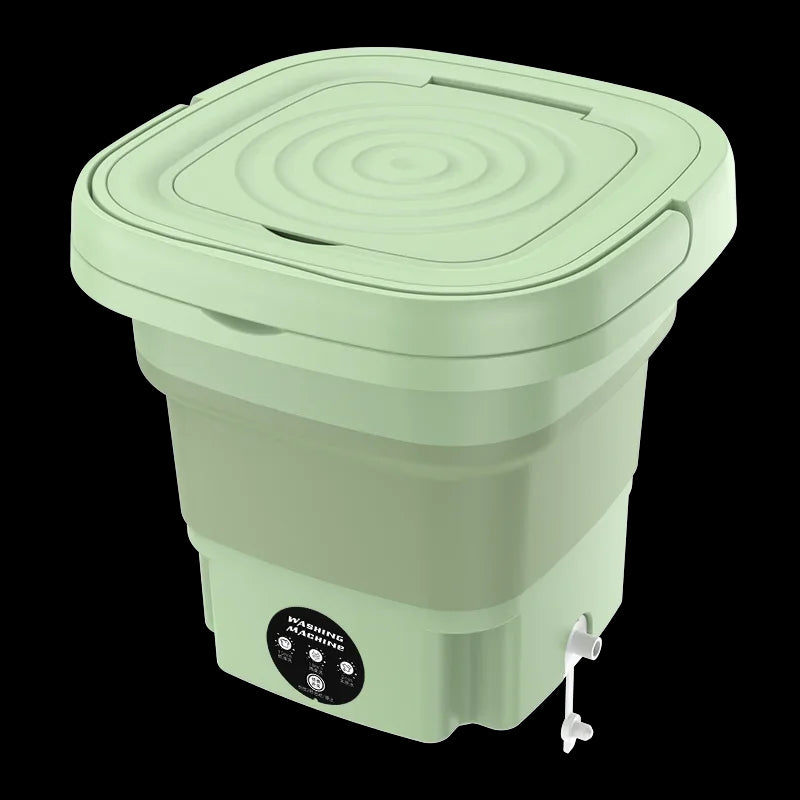 MINI LAVADORA PORTÁTIL, plegable, con ciclo de centrifugado y esterilización con luz azul, temporizador de tres velocidades, ahorro de energía.