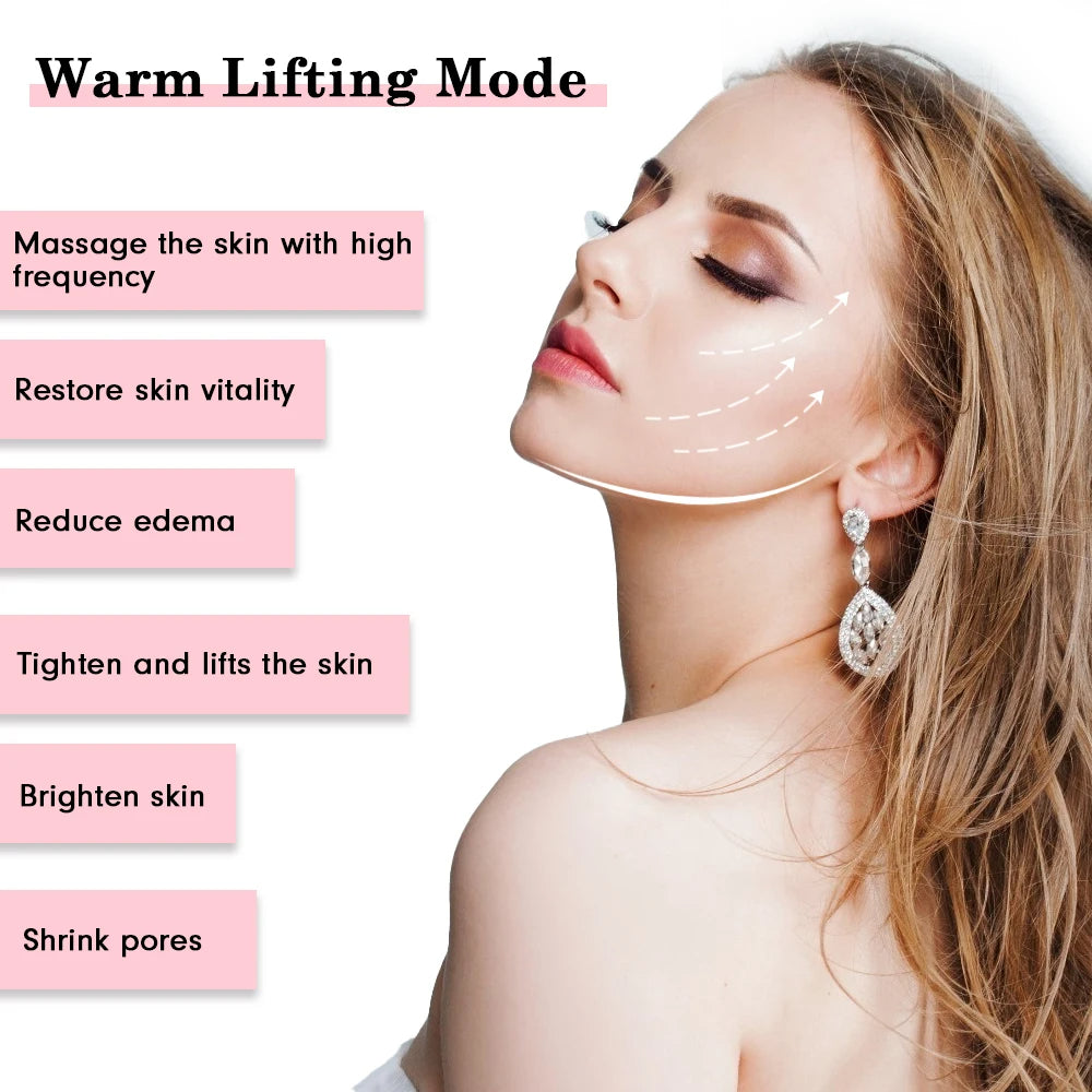 Masajeador Facial 5 en 1: EMS, Luz LED, Rejuvenecimiento, Lifting y Cuidado Completo de la Piel