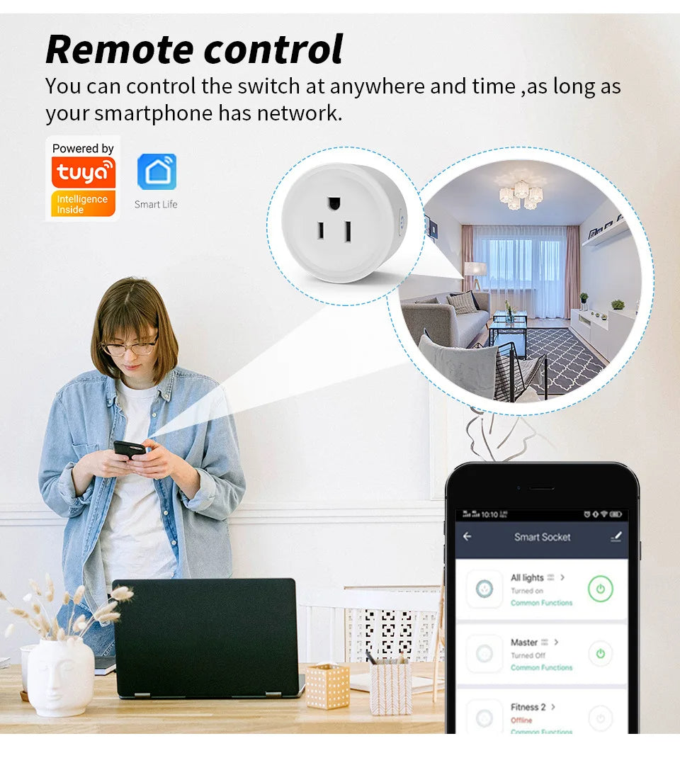 Enchufe WiFi Pro - Controla, programa y protege tus dispositivos desde cualquier lugar.