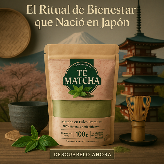 Té Verde Matcha Grado Premium de Semilla Japonese - 100 gr.