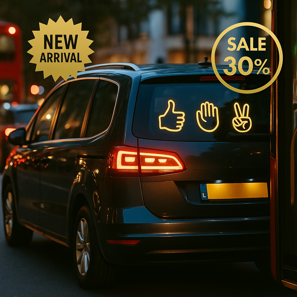 AutoMensaj – Luz LED Divertida con Control Remoto para el Carro  – Mensajes Divertidos al Volante