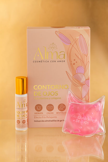 Emulsión  para el contorno de ojos con Colageno y Elastina - Revitaliza y reafirma el contorno de ojos, combatiendo bolsas y ojeras.