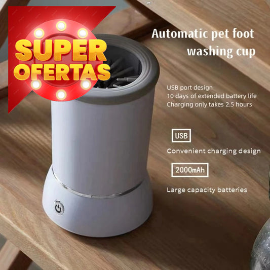 Patas Limpias Pro-limpieza rápida y segura con cerdas de silicona y batería recargable USB