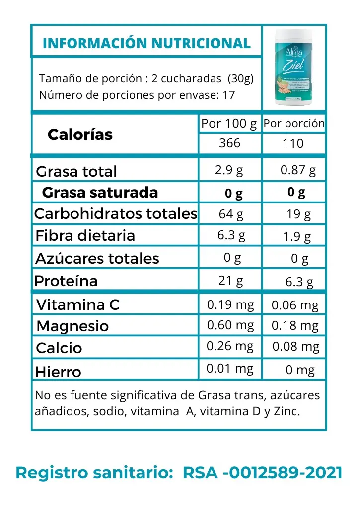 Ziel — Suplemento en Polvo para el Control del Apetito y Perder Peso