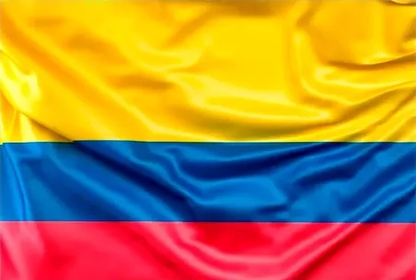 Banderines De Colombia Para Carro X2 Con Soporte Universal Tricolor 45x45 Cm