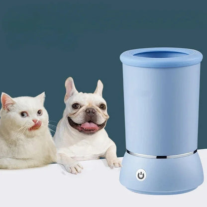 Patas Limpias Pro-limpieza rápida y segura con cerdas de silicona y batería recargable USB