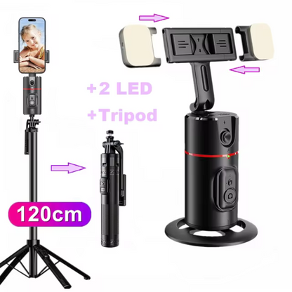 FocusFlow 360 - Tripode inteligente con seguimiento de 360° para contenido dinámico y atractivo.