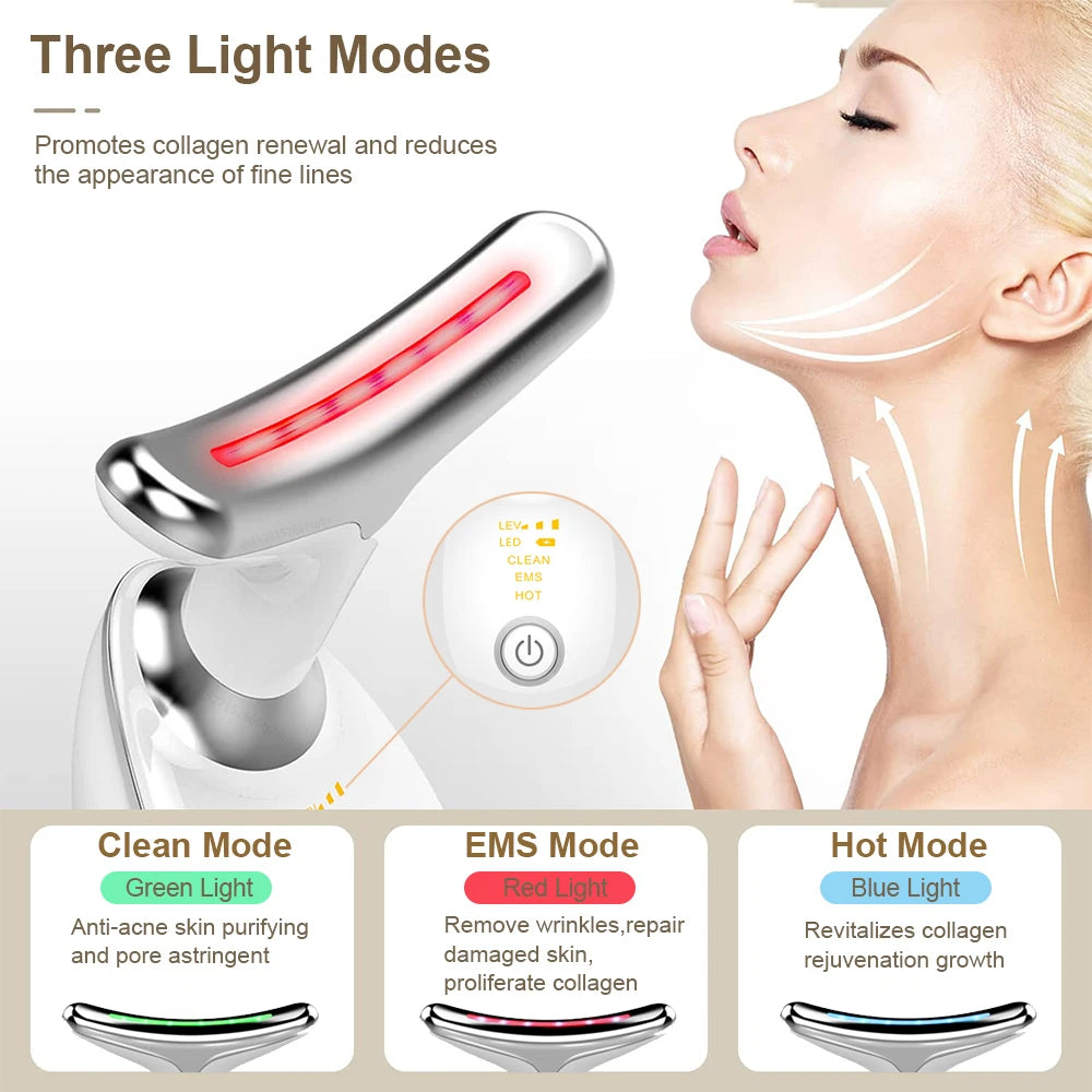 Masajeador facial eléctrico micro esculpido, eliminación de arrugas, lifting facial