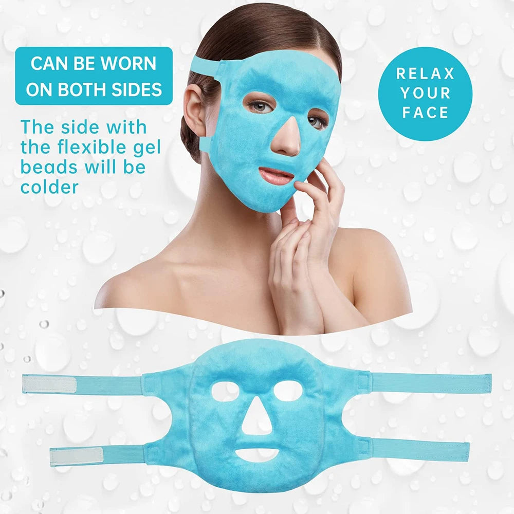 Máscara SilkEase - Alivio rápido de ojeras, hinchazón y estrés con gel frío/calor.