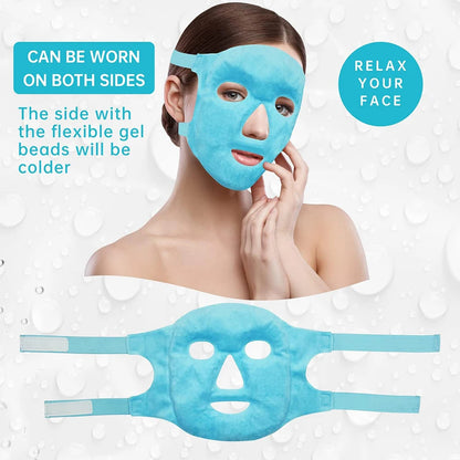 Máscara SilkEase - Alivio rápido de ojeras, hinchazón y estrés con gel frío/calor.