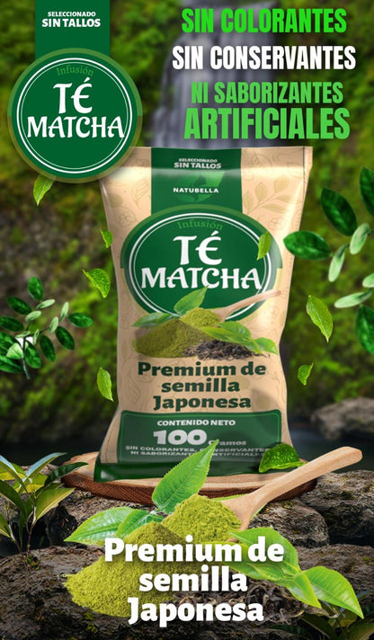 Té Verde Matcha Grado Premium de Semilla Japonese - 100 gr.