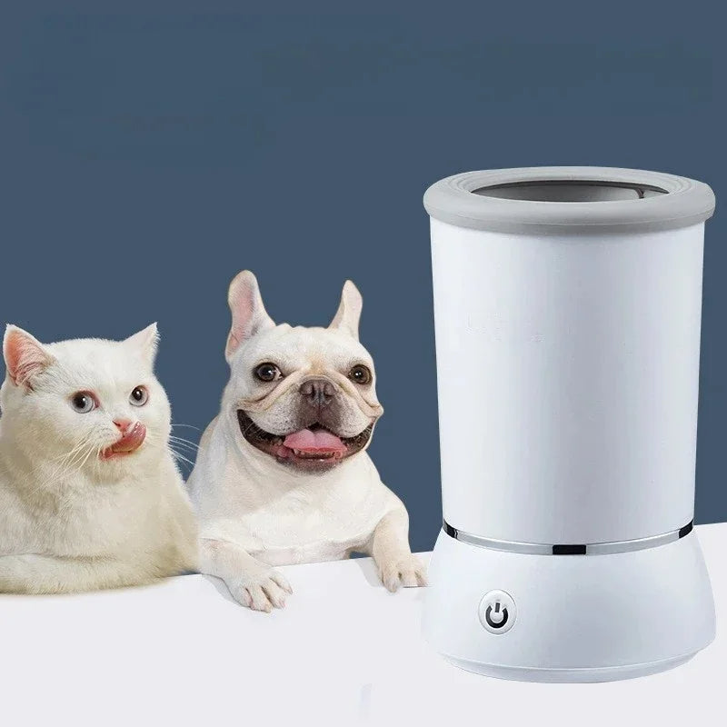 Patas Limpias Pro-limpieza rápida y segura con cerdas de silicona y batería recargable USB
